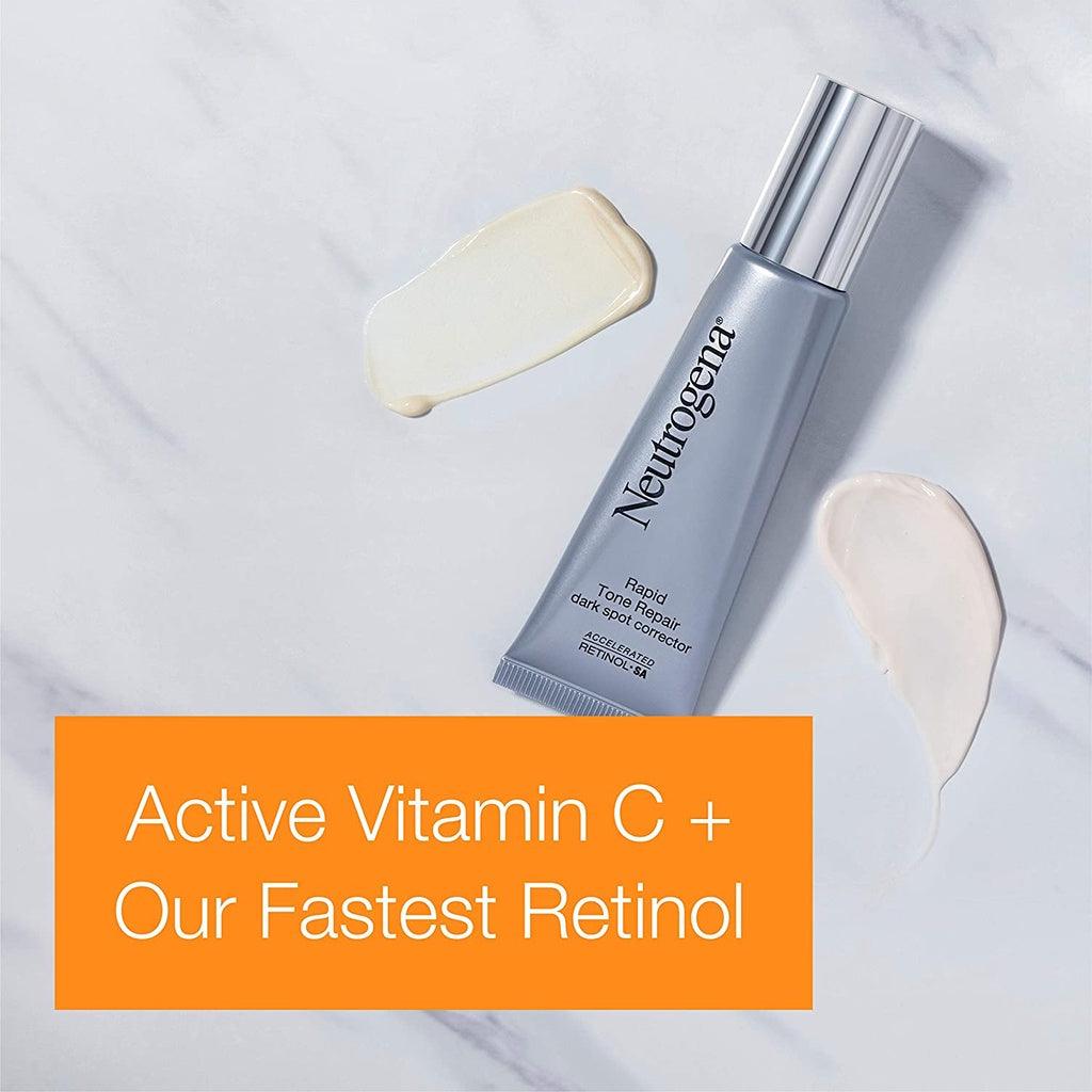 Neutrogena Rapid Tone Repair Retinol + Vitamin C Dark Spot Corrector Face Serum - Momo Gadgets