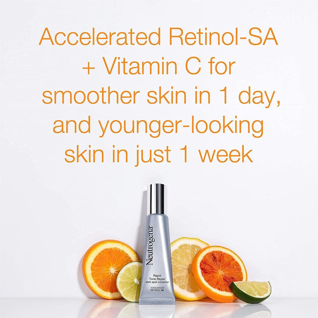 Neutrogena Rapid Tone Repair Retinol + Vitamin C Dark Spot Corrector Face Serum - Momo Gadgets