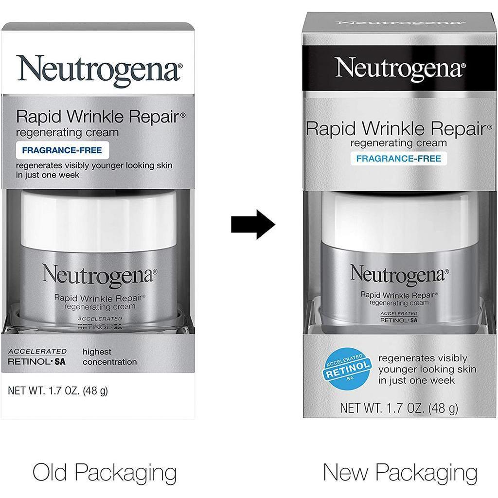 Neutrogena Rapid Wrinkle Repair Retinol Cream , Anti-Wrinkle Face & Neck Cream with Hyaluronic Acid & Retinol , 48g - Momo Gadgets