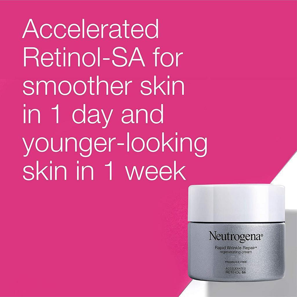 Neutrogena Rapid Wrinkle Repair Retinol Cream , Anti-Wrinkle Face & Neck Cream with Hyaluronic Acid & Retinol , 48g - Momo Gadgets