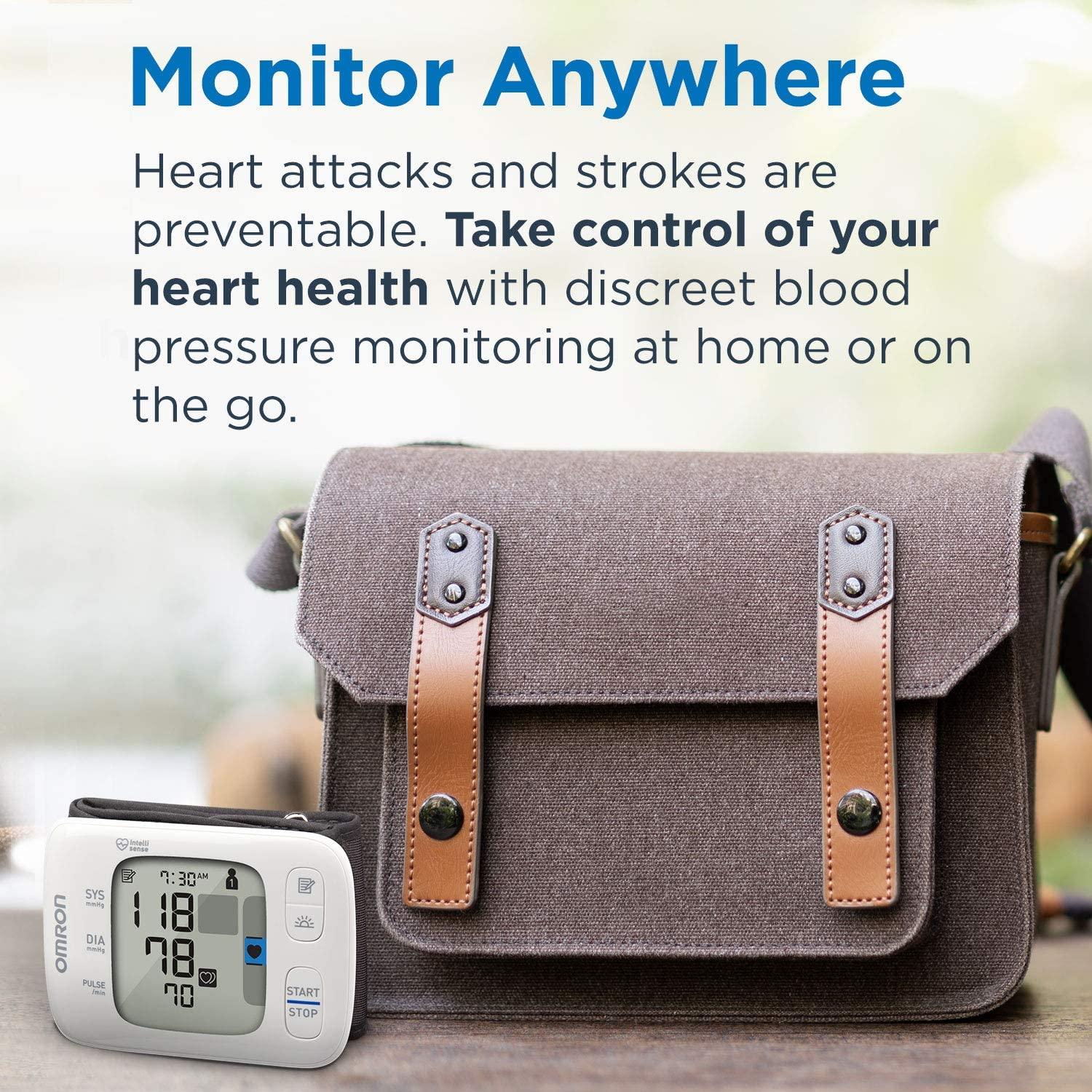 OMRON Gold Pressure Monitor, Portable Wireless Wrist Monitor, Digital Bluetooth - Momo Gadgets