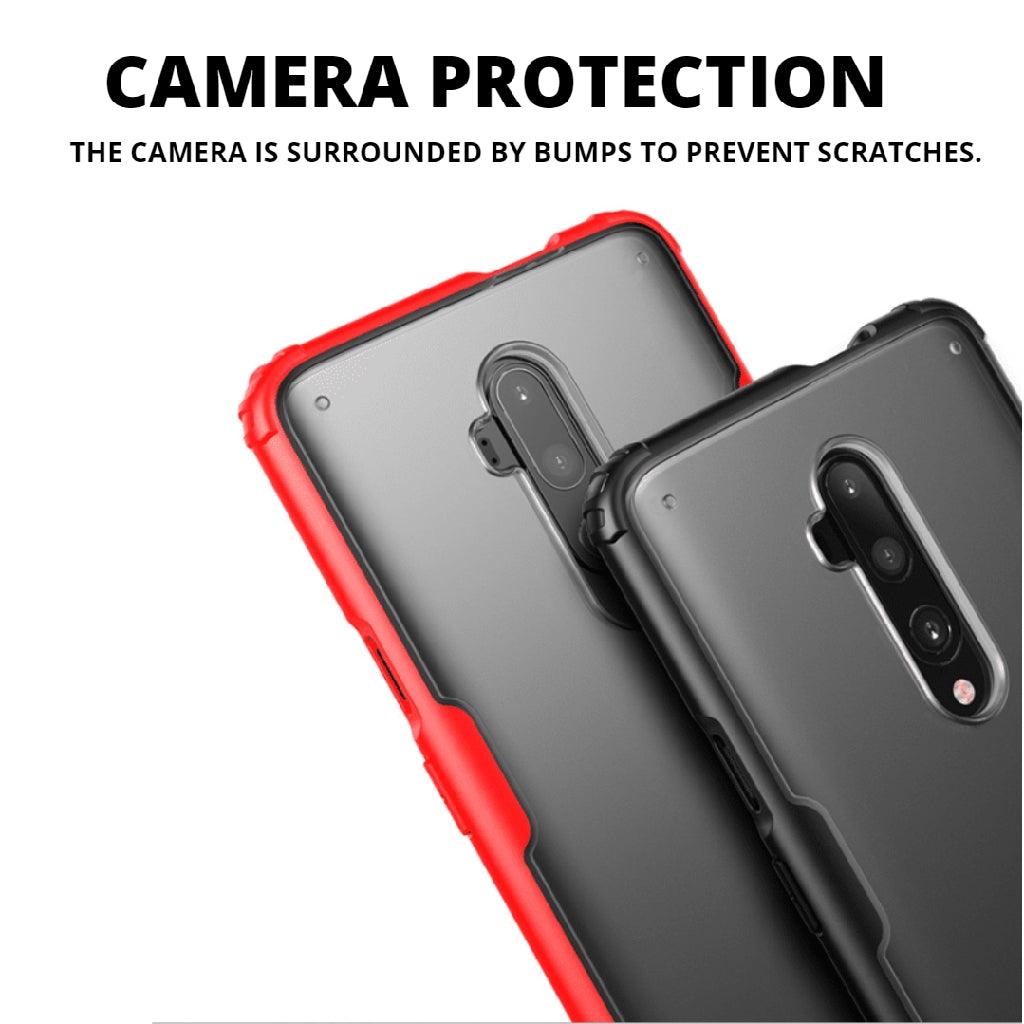 OnePlus case ( 7T or 7T Pro options ) Casing back cover Black colour - Momo Gadgets