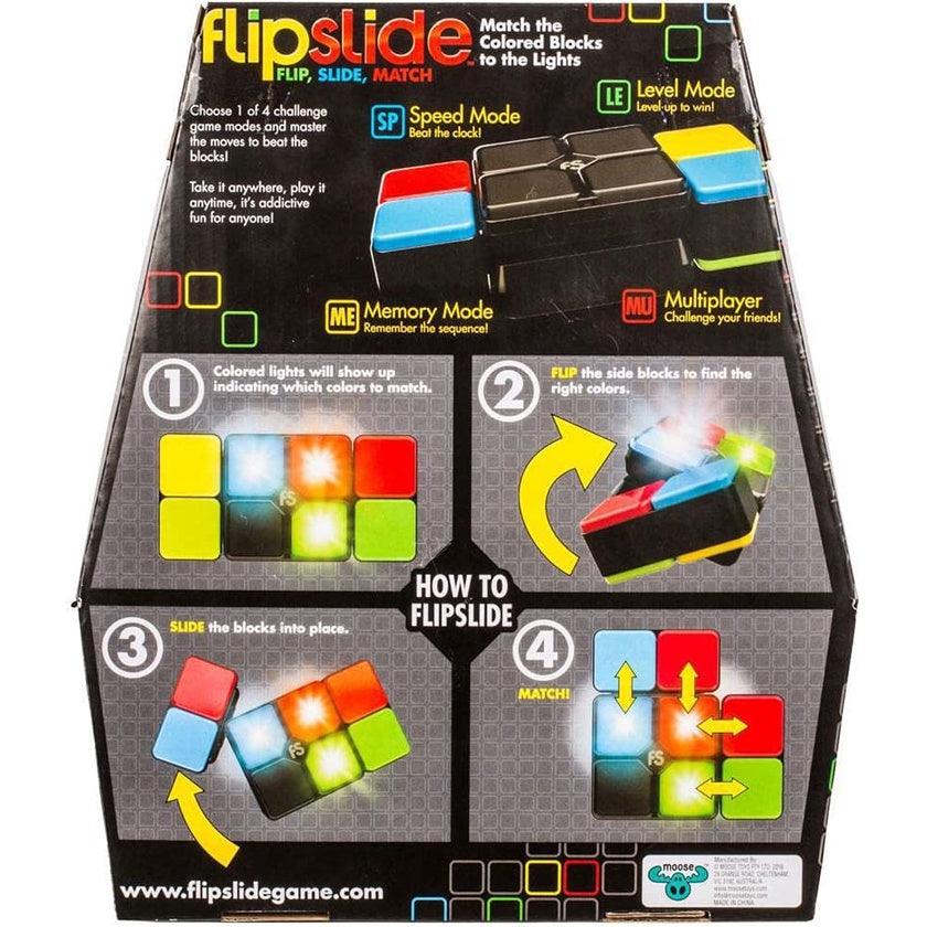 Oonies Flipslide Game, Electronic Handheld Game | Flip, Slide, and Match the Colors to Beat the Clock - Momo Gadgets