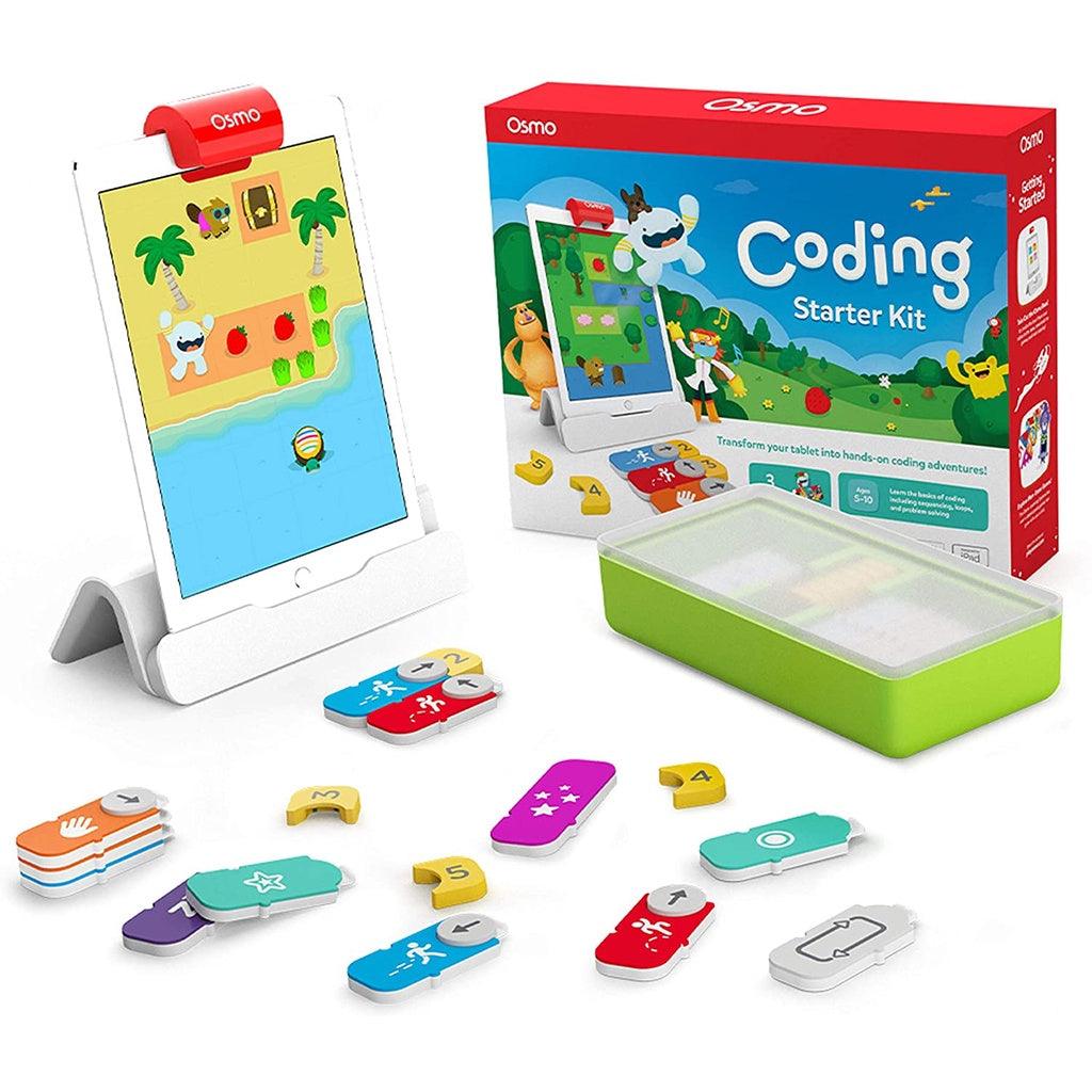 Osmo - Coding Starter Kit for iPad - 3 Educational Learning Games - Ages 5-10+ - STEM Toy (Osmo iPad Base Included) - Momo Gadgets