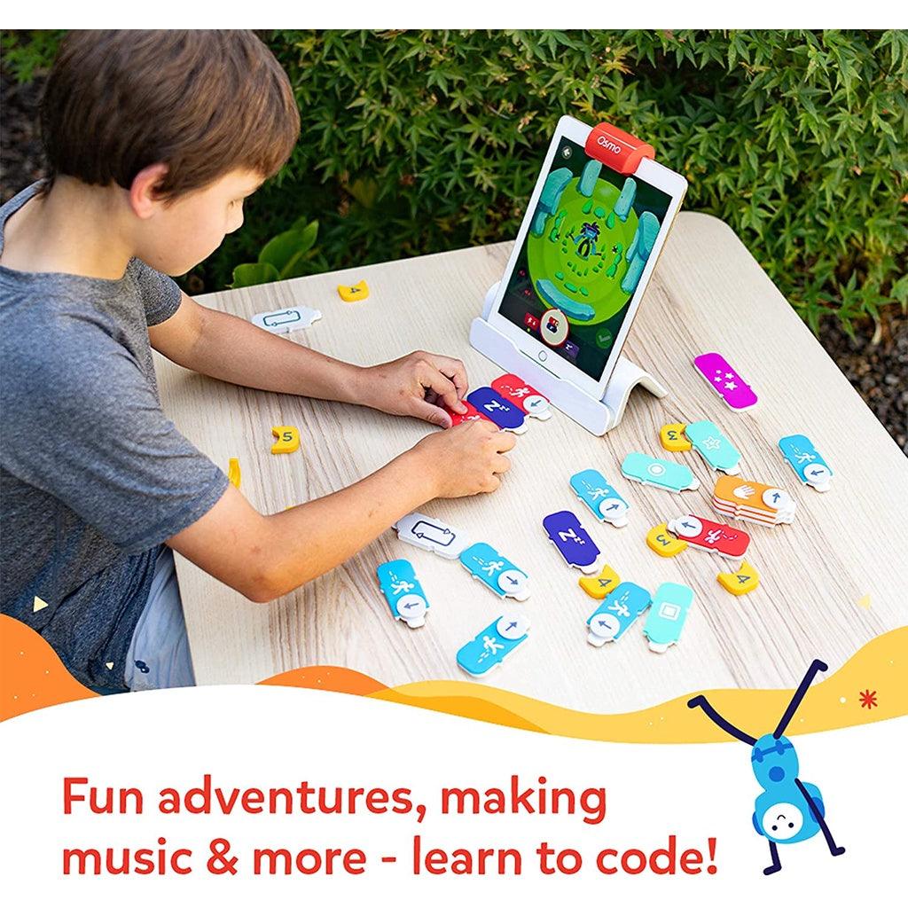 Osmo - Coding Starter Kit for iPad - 3 Educational Learning Games - Ages 5-10+ - STEM Toy (Osmo iPad Base Included) - Momo Gadgets