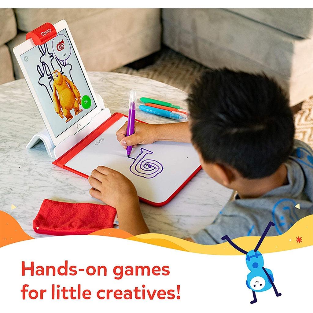 Osmo - Creative Starter Kit for iPad - 3 Educational Learning Games - Ages 5-10 - STEM Toy (Osmo Base Included) - Momo Gadgets