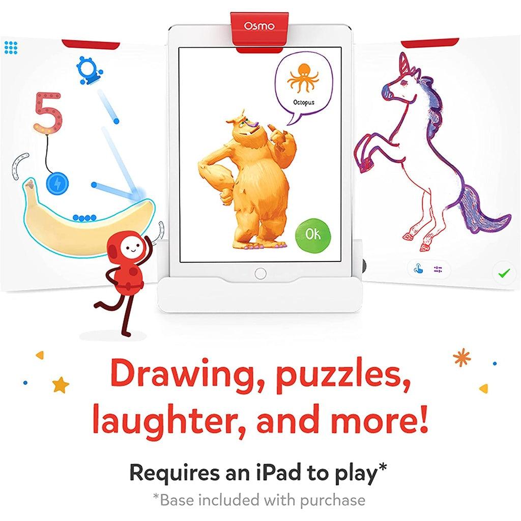 Osmo - Creative Starter Kit for iPad - 3 Educational Learning Games - Ages 5-10 - STEM Toy (Osmo Base Included) - Momo Gadgets