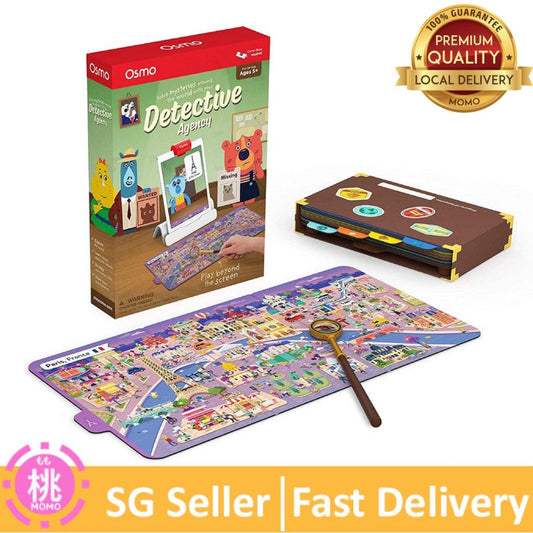 Osmo - Detective Agency - Ages 5-12 - Solve Global Mysteries - STEM Toy - For iPad or Fire Tablet (Osmo Base Required) - Momo Gadgets