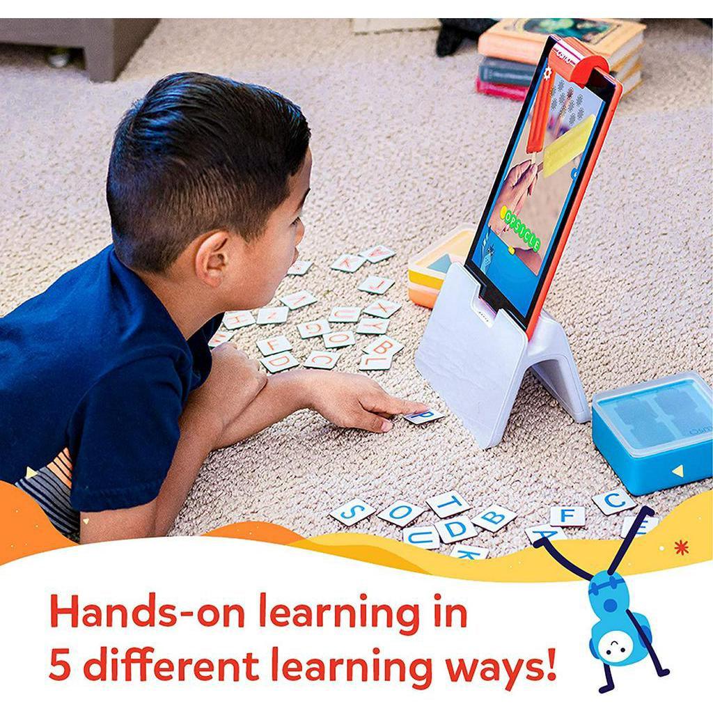 Osmo - Genius Starter Kit for Fire Tablet - 5 Educational Learning Games - Ages 6-10 (Osmo Fire Tablet Base Included) - Momo Gadgets