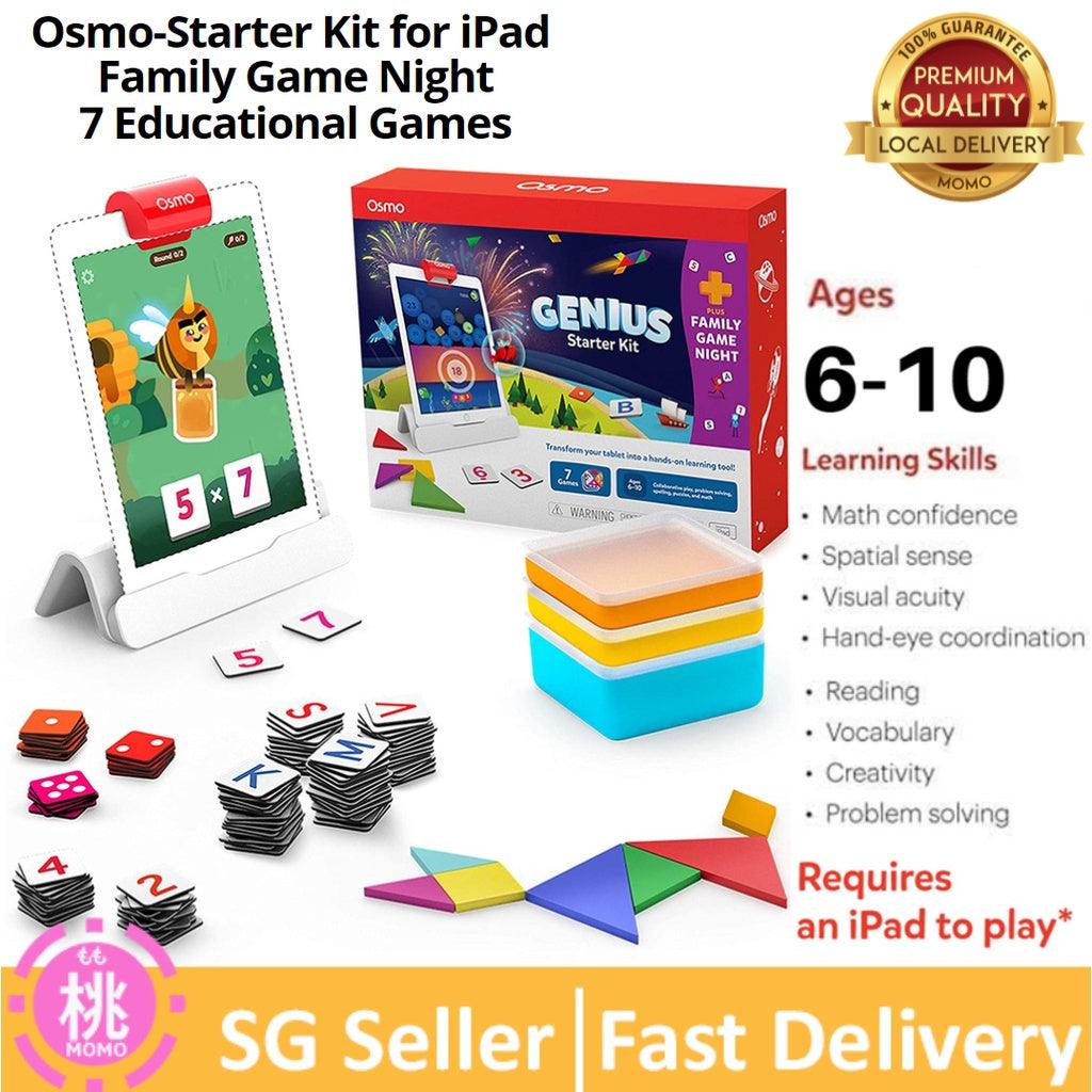 Osmo - Genius Starter Kit for iPad - 7 Educational Learning Games - Ages 6-10 - STEM Toy (Osmo iPad Base Included) - Momo Gadgets