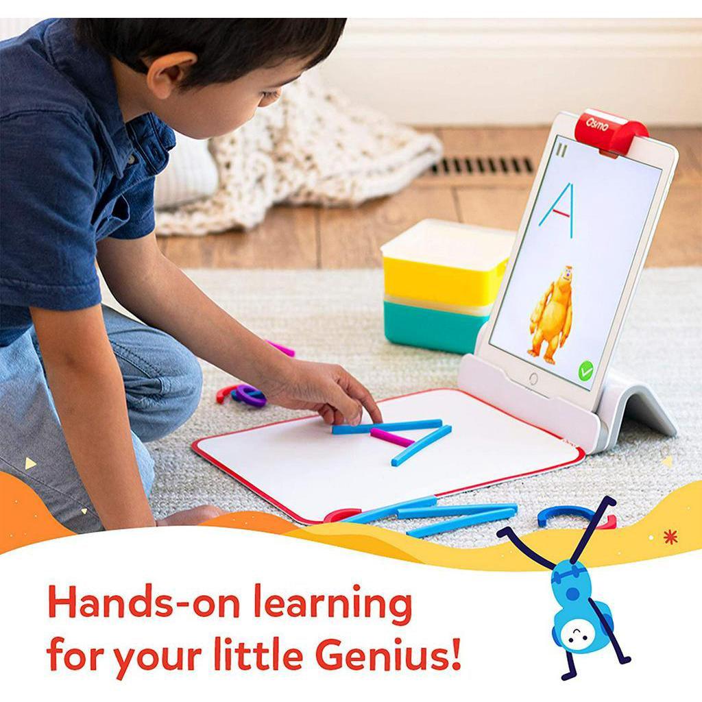 Osmo - Little Genius Starter Kit for iPad - 4 Educational Learning Games - Ages 3-5 - STEM Toy (Osmo iPad Base Included) - Momo Gadgets