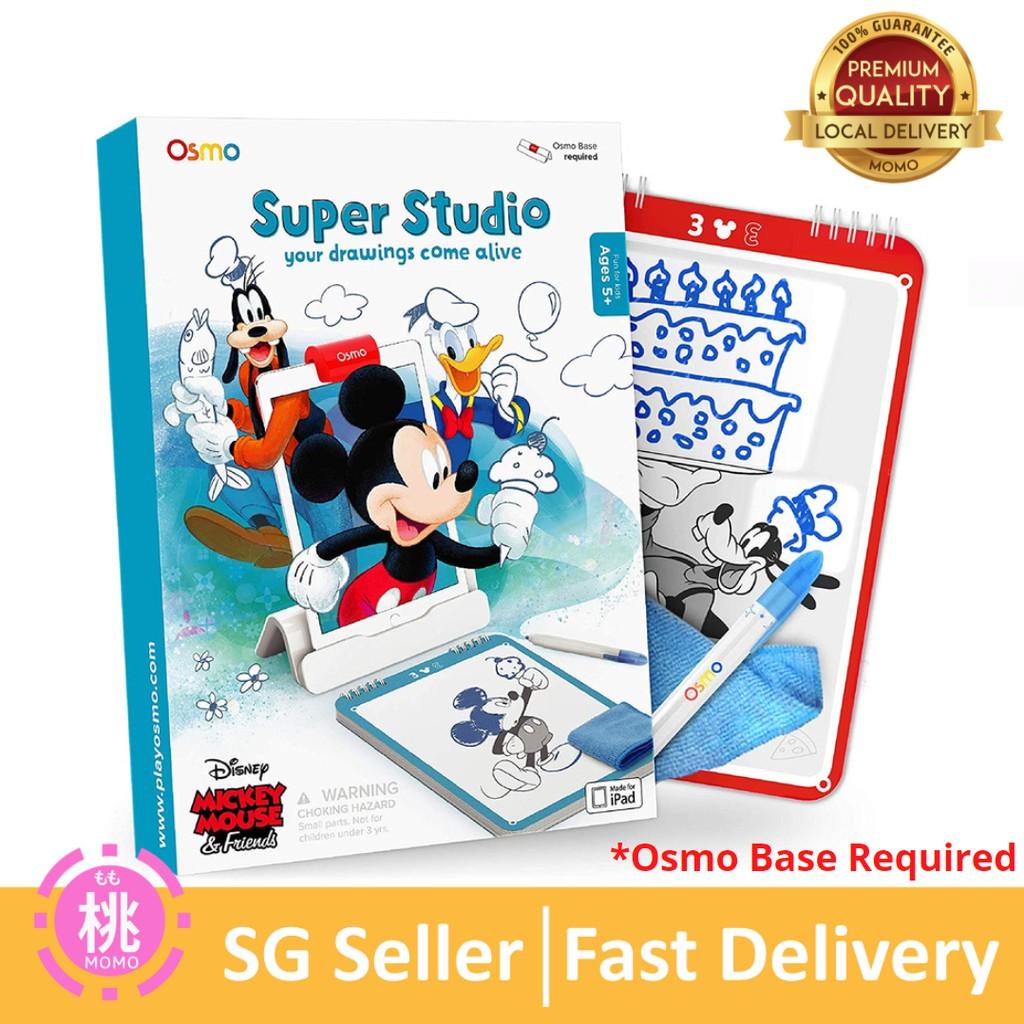 Osmo - Super Studio Disney Character - Ages 5-11 - Learn to Draw - For iPad or Fire Tablet (Osmo Base Required) - Momo Gadgets