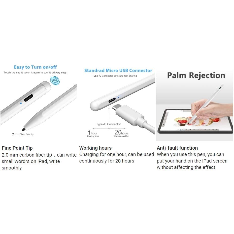 Palm Rejection Stylus & High Accuracy Pen Compatible with Selected Apple iPad Models - Momo Gadgets