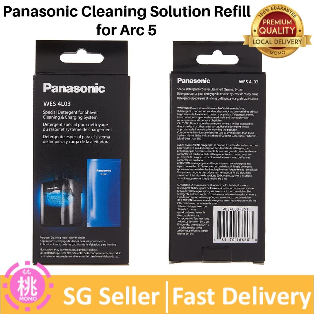 Panasonic Cleaning Solution Refill for Arc 5, Men’s Shaver Automatic Clean and Charge Systems, 3-Pack - WES4L03 - Momo Gadgets