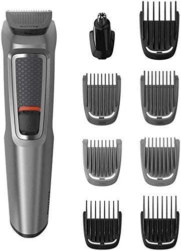 Philips 9-in-1 All-In-One Trimmer, Series 3000 MG3722 Grooming Kit for Beard & Hair with 9 Attachments - Momo Gadgets