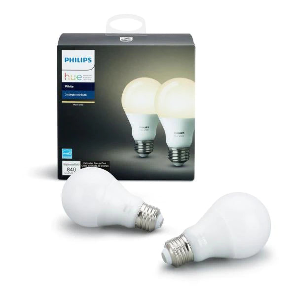 Philips Hue White A19 Single LED Bulb, Works with Amazon Alexa