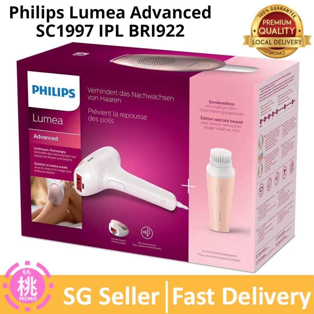 Philips Lumea Advanced SC1997 IPL BRI921/BRI922 Hair Removal Device with 2 Attachments - Momo Gadgets