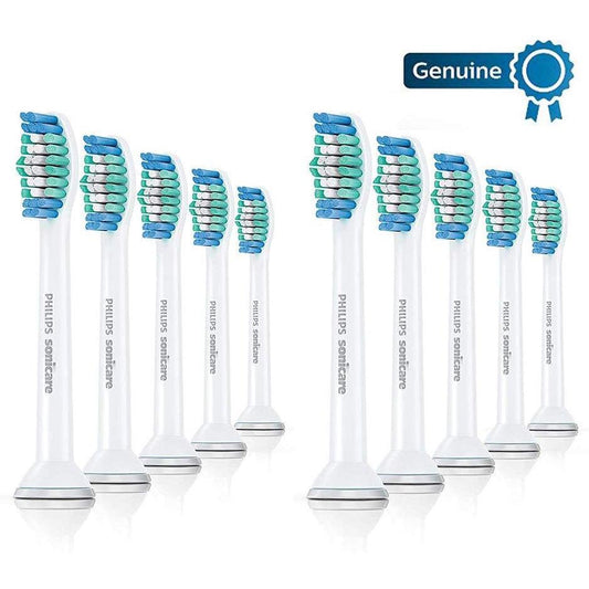 Philips replacement head Genuine Sonicare Basic Clean Replacement Brush Heads, 10pk, White - HX6010/30 - Momo Gadgets