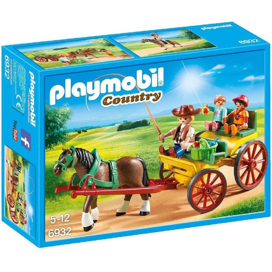 PLAYMOBIL 6932 Horse Drawn Wagon Building Set - Momo Gadgets