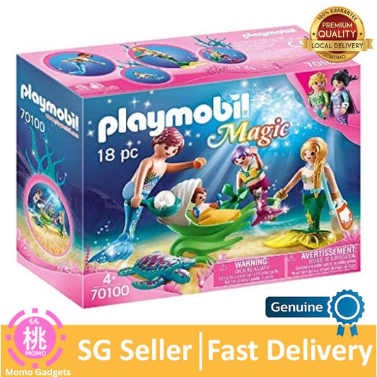 Playmobil 70100 Magic Family with Shell Pram - Momo Gadgets