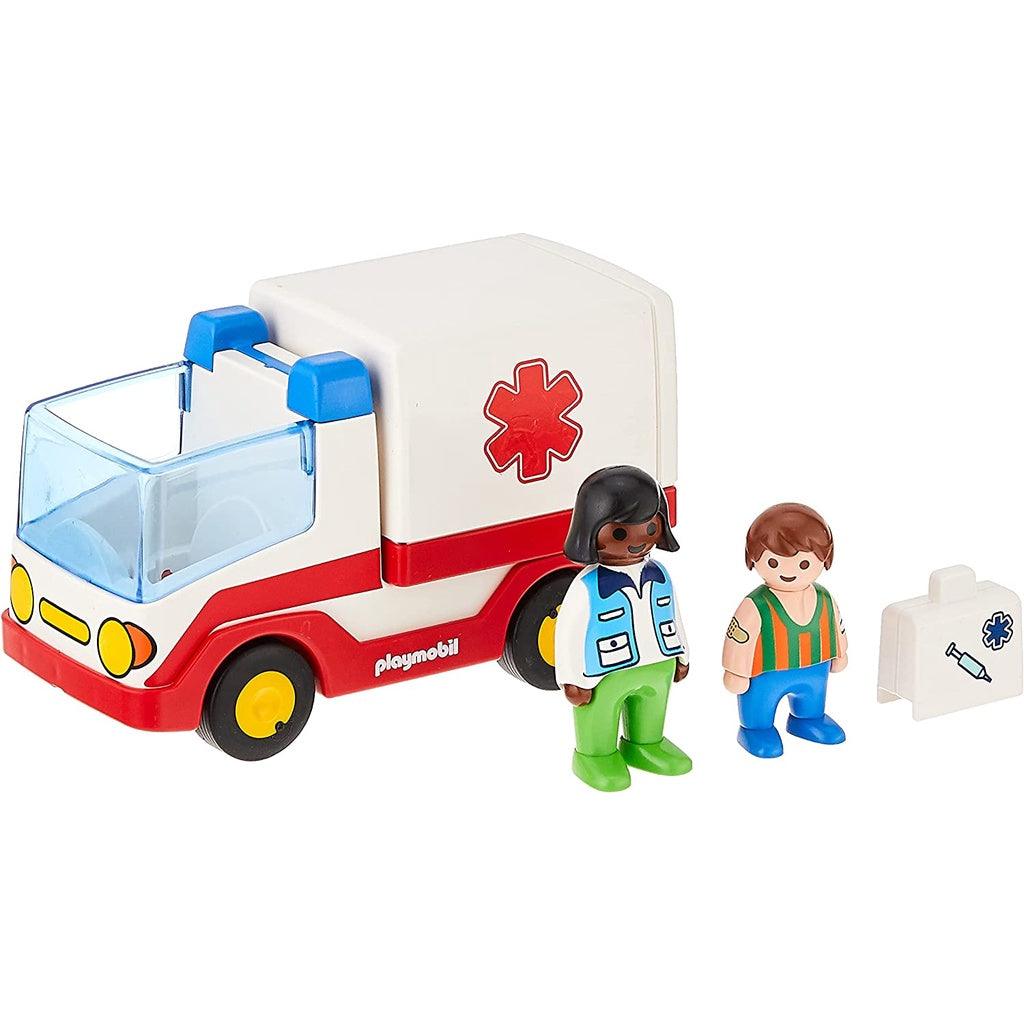 PLAYMOBIL 9122 1.2.3 Rescue Ambulance Playset,Multi - Momo Gadgets