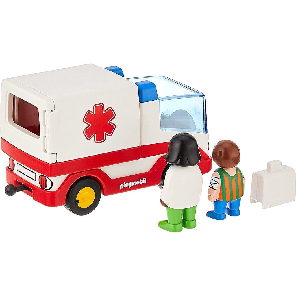 PLAYMOBIL 9122 1.2.3 Rescue Ambulance Playset,Multi - Momo Gadgets