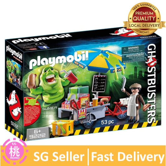 PLAYMOBIL 9222 Slimer with Hot Dog Stand (53pc) - Momo Gadgets