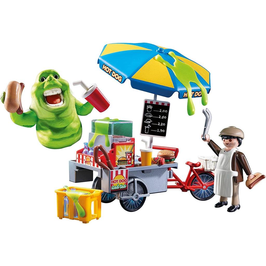 PLAYMOBIL 9222 Slimer with Hot Dog Stand (53pc) - Momo Gadgets