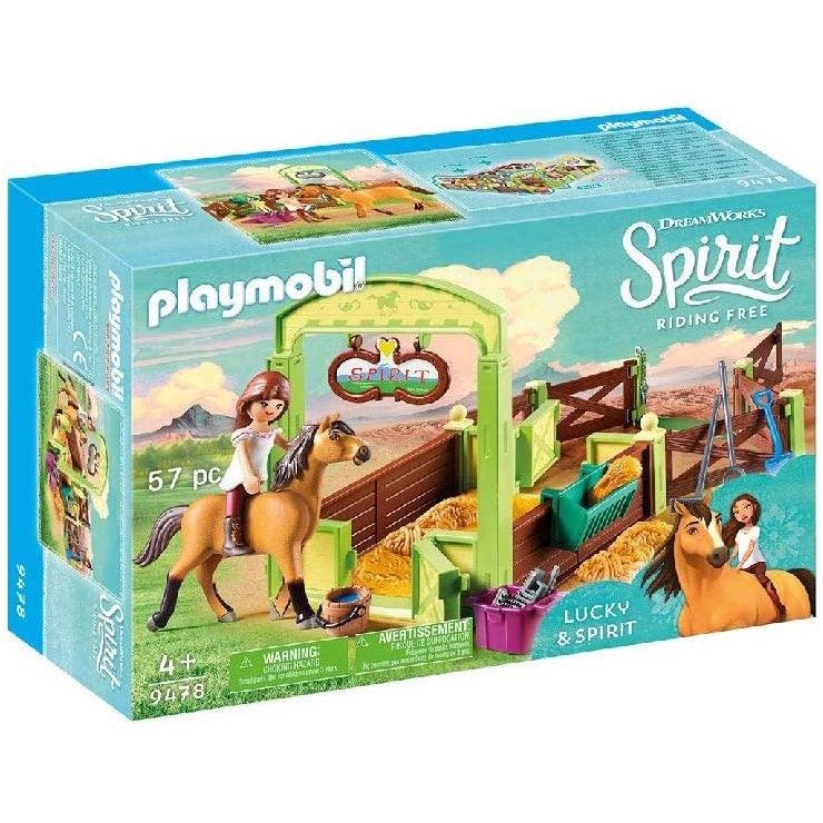 Playmobil Spirit Riding Free---River Challenge (70330) / Lucky & Spirit with Horse Stall (9478) - Momo Gadgets