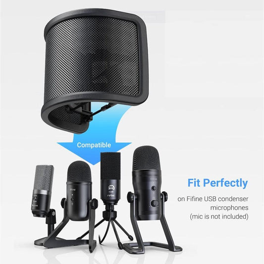 Pop Filter for blue yeti microphone pack of 1 ( microphone not included ) - Momo Gadgets