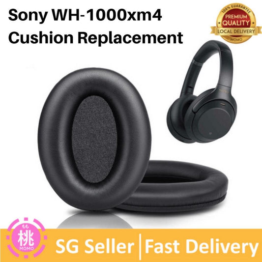 Premium Ear Pads Cushion Replacement WH-1000XM4 - Earpads Compatible with Sony WH-1000XM4 - Momo Gadgets