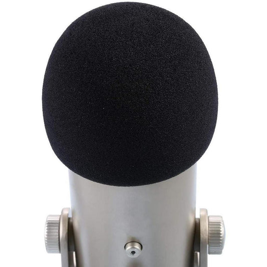 Professional Foam Windscreen for Blue Yeti - Covers Other Large Microphones - Quality Sponge Material Makes (Black) - Momo Gadgets