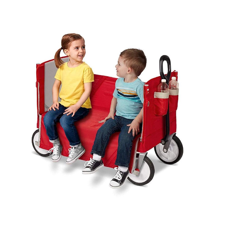 Radio Flyer 3-In-1 EZ Folding Wagon for kids and cargo ( With canopy or Without canopy Options ) - Momo Gadgets