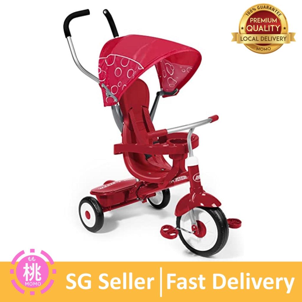 Radio Flyer 4 in 1 baby tricycle for toddler kid children walker - Momo Gadgets