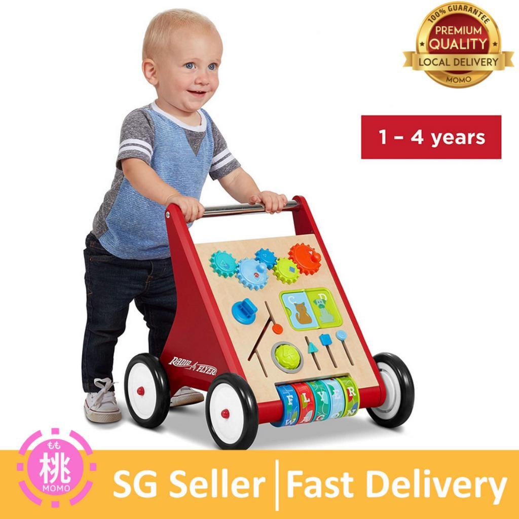 Radio Flyer Classic Push and Play Walker , Toddler Walker with Activity Play, Ages 1-4 - Momo Gadgets