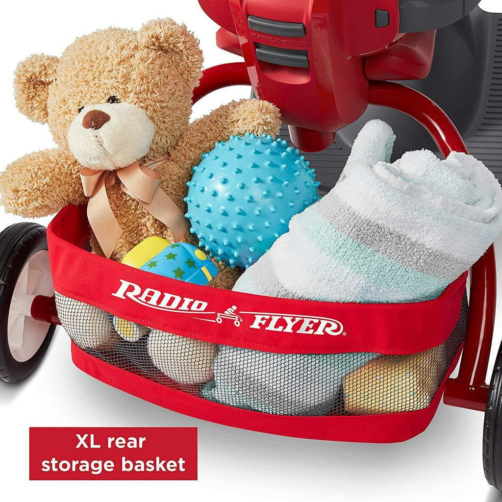 Radio Flyer Deluxe EZ Fold 4 in 1 Stroll and Trike, Red - Momo Gadgets