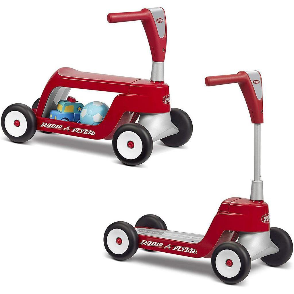 Radio Flyer Scoot 2 Scooter, Toddler Scooter or Ride on, QAges 1-4,Red - Momo Gadgets