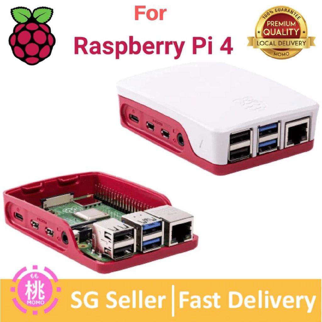 Raspberry Pi 4 Official case Enclosure ( White ) - Momo Gadgets