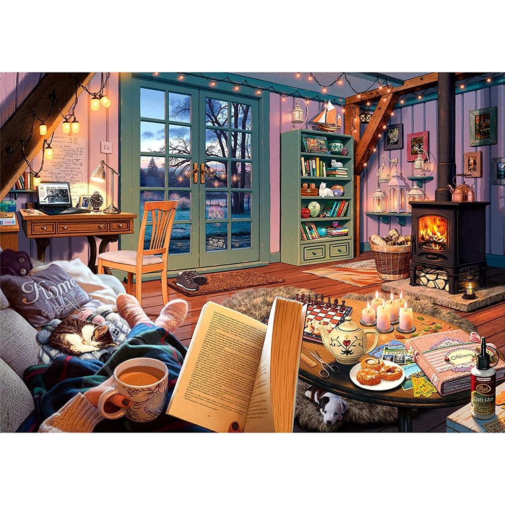 Ravensburger Cozy Retreat 500 Piece Large Format Jigsaw Puzzle for Adults - 14967 - Momo Gadgets