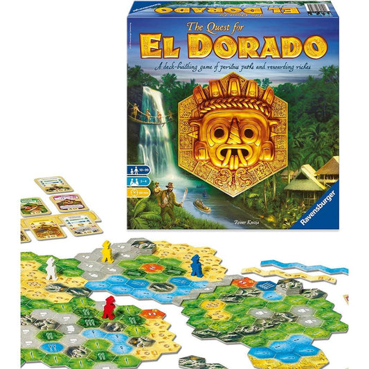 Ravensburger The Quest for El Dorado: Golden Temples Adventure Family Game For Ages 10 & Up - Momo Gadgets