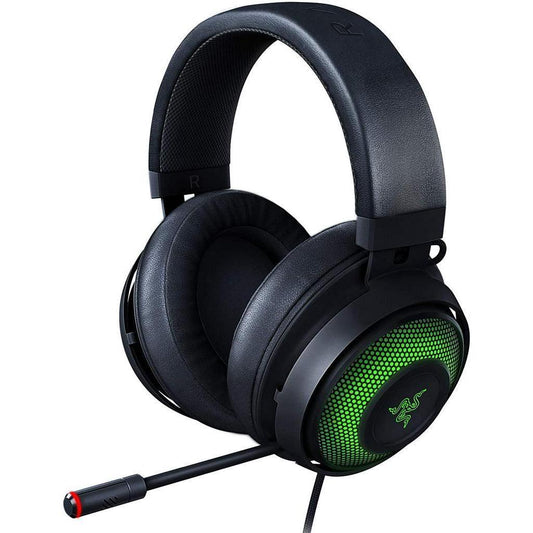 Razer Kraken Ultimate RGB USB Gaming Headset: THX 7.1 Spatial Surround Sound - Chroma RGB Lighting - for PC - Black - Momo Gadgets
