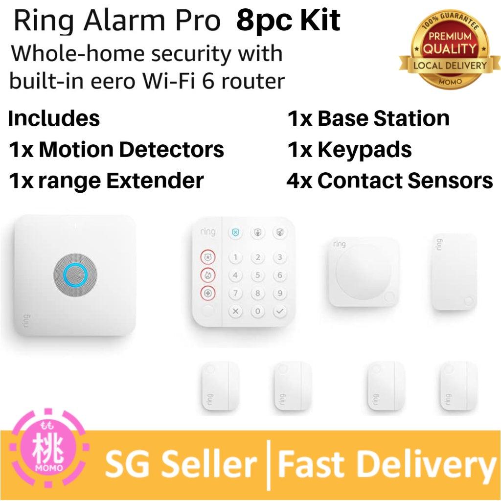 Ring Alarm Pro - built-in eero Wi-Fi 6 router and optional 24/7 monitoring (No Wiring Required) – Works with Alexa - Momo Gadgets