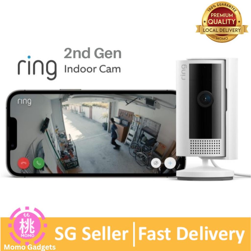 Ring Indoor Cam 2nd Gen / 1st Gen Compact Plug-In HD security camera with two-way talk, Works with Alexa - Momo Gadgets