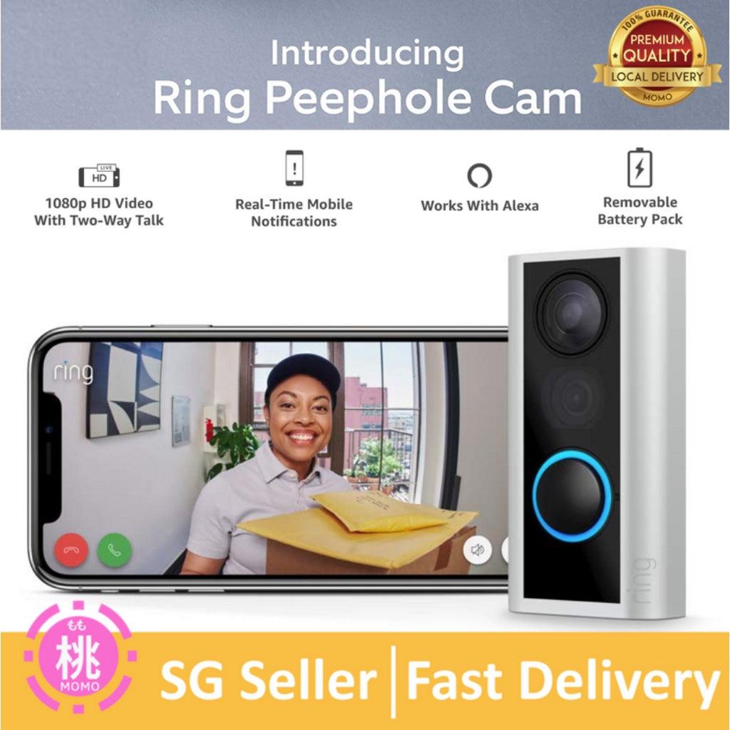 Ring Peephole Cam - Smart video doorbell, HD video, 2-way talk, easy installation - Momo Gadgets