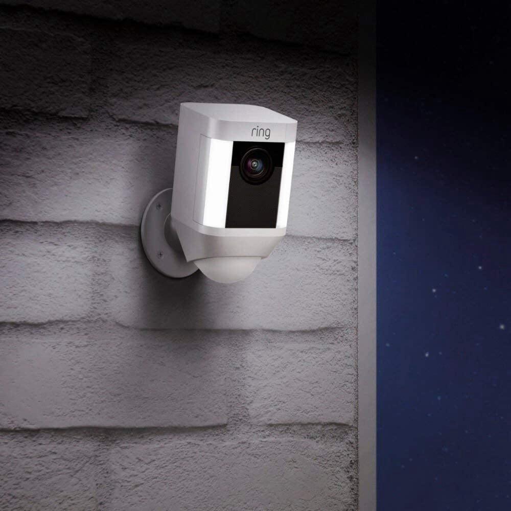 Ring Spotlight Camera Battery HD Security Camera with Built Two-Way Talk and a Siren Alarm, Works with Alexa - Momo Gadgets