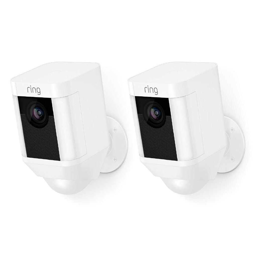 Ring Spotlight Camera Battery HD Security Camera with Built Two-Way Talk and a Siren Alarm, Works with Alexa - Momo Gadgets