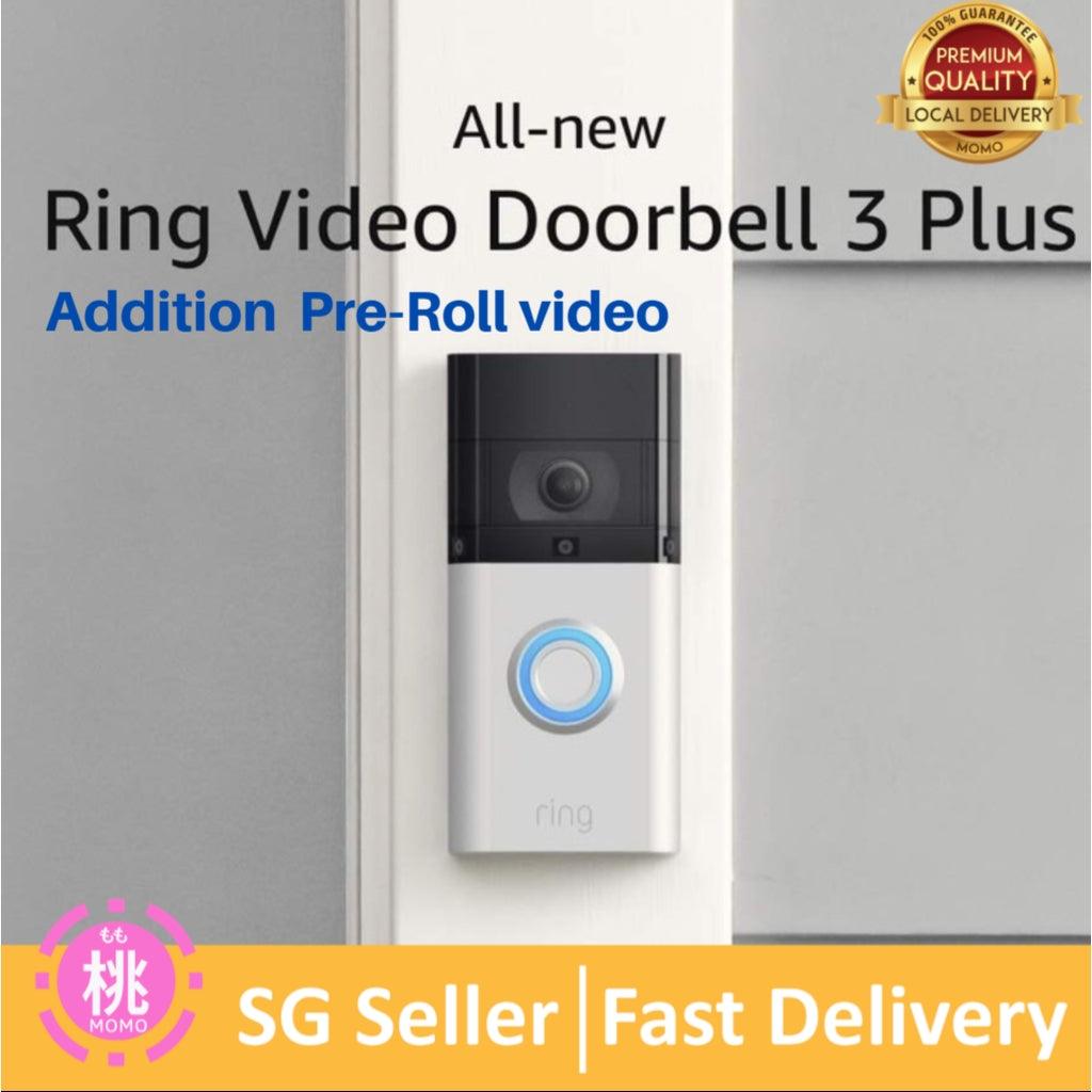 Ring Video Doorbell 3 Plus, Security Door Viewer ( Extra Battery Bundle Option Available ) - Momo Gadgets