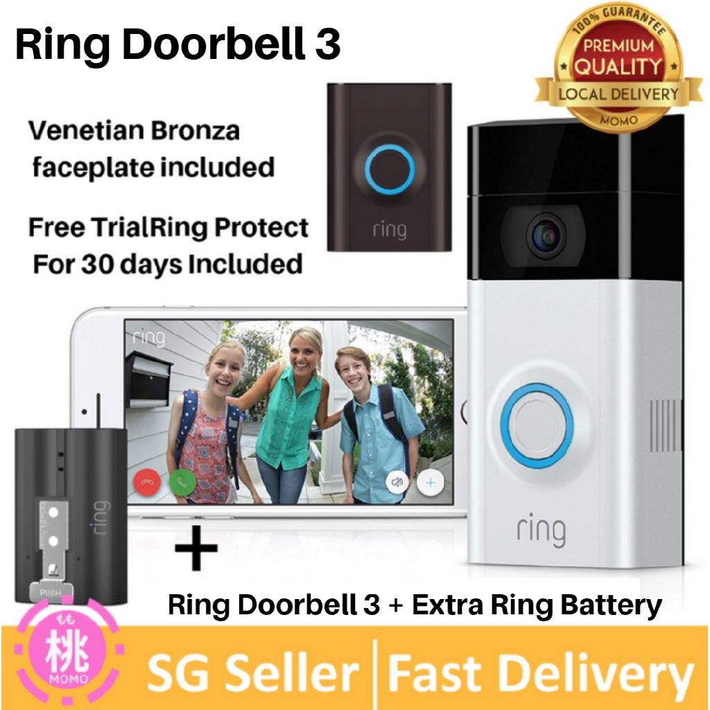 Ring Video Doorbell 3, Security Door Viewer ( Bundle Options Available ) - Momo Gadgets