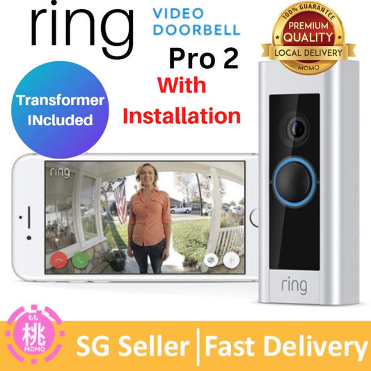 Ring Video Doorbell Pro 2 or Doorbell pro 1 with HD Video,Transformer included, Motion Activated Alerts - Momo Gadgets