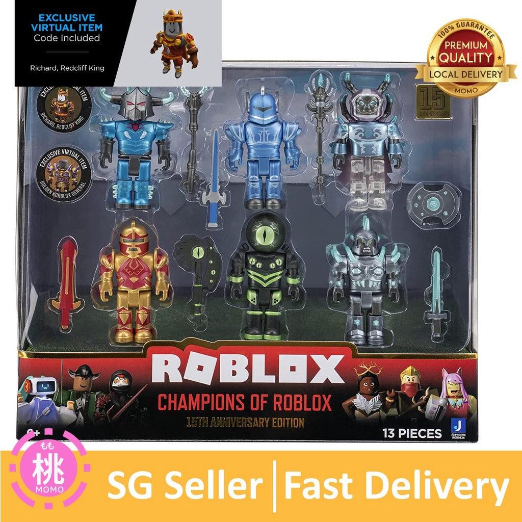 Roblox Action Collection - Champions / Apocalypse Rising 2 / Masters Six Figure Pack [Includes Exclusive Virtual Item] - Momo Gadgets